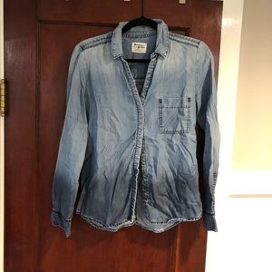 Anthropologie Ombré Chambray Shirt